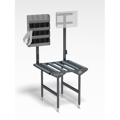 Table a rouleaux courte + pattes Gris RAL 7016